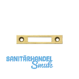 JUNIE Schlie�blech eckig, 60x12 mm, Stahl vermessingt