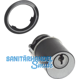 JUNIE 7638 ASS Schlie�einsatz Zylinder Sperre BN 0101, Messing schwarz