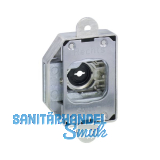 JUNIE ASS 1781 Zylinder-Kastenschloss Dornma� 25 mm, Zamak vernickelt