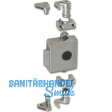 JUNIE ASS 7781 Zylinder-Drehstangenschloss Dornma� 30 mm, Zamak vernickelt