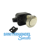 JUNIE Druckknopf-Schnappverschlusszylinder 4860,Zamak vernickelt matt/KS schwarz