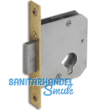 JUNIE 2863 Zylinder-Einsteckschloss, Dornma� 30 mm, Stahl blank, Stulp Messing