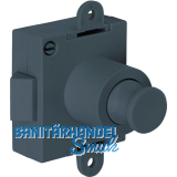 JUNIE Push-Lock Fallenschloss beidseitig, Kunststoff anthrazitgrau