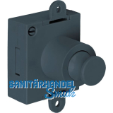 JUNIE Push-Lock Riegelschloss beidseitig, Kunststoff anthrazitgrau