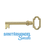 JUNIE M�belschl�ssel 1, Bartbreite 8 mm, Barth�he 8 mm, vermessingt