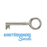 JUNIE M�belschl�ssel 2, Bartbreite 8 mm, Barth�he 8 mm, vernickelt