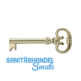 JUNIE M�belschl�ssel 4, Bartbreite 8 mm, Barth�he 8 mm, vermessingt