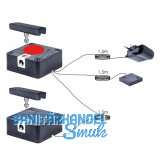 PS SOLO Elektronikschloss Set - 2 Fronten, 125 kHz, Zamak/Kunststoff schwarz
