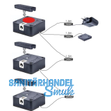PS SOLO Elektronikschloss Set - 3 Fronten, 125 kHz, Zamak/Kunststoff schwarz