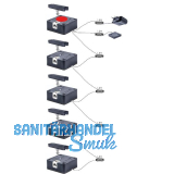 PS SOLO Elektronikschloss Set - 5 Fronten, 125 kHz, Zamak/Kunststoff schwarz