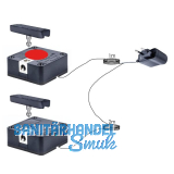 PS SOLO Bluetooth - Elektronikschloss Set - 2 Fronten, Zamak/Kunststoff schwarz