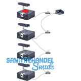 PS SOLO Bluetooth - Elektronikschloss Set - 4 Fronten, Zamak/Kunststoff schwarz