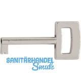 M�belschl�ssel Linz eckig Reide X, L�nge 45 mm, ZN vernickelt