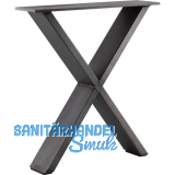 SIMAUSROM Bankkufe X-Form Breite 380 mm Schwarzstahl schutzlackiert