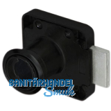 HEKNA Zylinder-Kastenschloss 1280 links, Dornma� 25 mm, Zamak schwarz