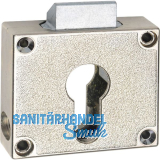 JUNIE 7449 Zylinder-Fallen-Kastenschloss Dornma� 25 mm, Messing vernickelt