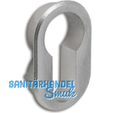 JUNIE Rosette f�r Profilzylinder oval, Zamak vernickelt