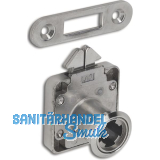 HEKNA Zylinder-Rollladen Aufschraubschloss 203 F Lade, Zamak vernickelt/verzinkt