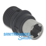 HEKNA Zylinder-Druckschloss 6026 E, Geh�use Kunststoff schwarz