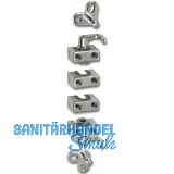 HEKNA Drehstangenschloss Zubeh�r-Set zum Aufschrauben � 8 mm, vernickelt