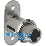 HEKNA Zylinder-Druckschloss 6026 Zamak vernickelt