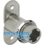 HEKNA Zylinder-Druck-Drehschloss 6028 Zamak vernickelt