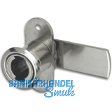 HEKNA Zylinder-Hebelschloss 6070 Typ 505 links, Schlie�hebel glatt, L 40 mm