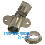 HEKNA Zylinder-Hebelschloss 6070 Typ 505 links Schlie�hebel gekr�pft, L 30 mm