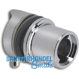 HEKNA Zylinder-Glast�rschloss 6010, Zamak verchromt poliert
