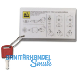 HEKNA Demontageschl�ssel, Trennen des Zylinder-Wechselkerns vom Zylindergeh�use