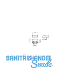 HEKNA Schlie�winkel 534 F, Zamak vernickelt