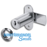 HEKNA Zylinder-Hebelschloss 6070 Typ 542 links, Schlie�hebel glatt, L 40 mm