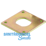 SISO Spindschloss 300 Verdreh-Schutzplatte, 40x40x2mm, Stahl verzinkt