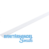 Schlagleiste flach 30 mm, L 2500 mm, Kunststoff wei�