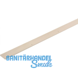 Schlagleiste flach 30 mm, L 2500 mm, Kunststoff beige