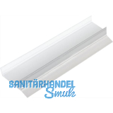 REHAU Sockel-Abschlussprofil 19 mm mit Dichtlippe, Kunststoff transparent