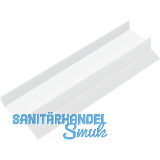 REHAU Sockel-Abschlussprofil 19 mm mit Dichtlippe, Kunststoff wei�