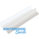 REHAU Sockel-Abschlussprofil 16 mm mit Dichtlippe, Kunststoff transparent