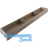 BLUM AMBIA-LINE Schubkastenrahmen schmal, NL600mm, B100mm, Bardolino Eiche