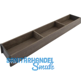 BLUM AMBIA-LINE Schubkastenrahmen schmal, NL600mm, B100mm, Nebraska Eiche