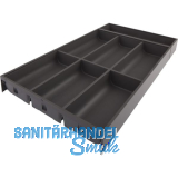 BLUM AMBIA-LINE Besteckeinsatz NL600mm,B300mm, Stahl Oriongrau