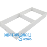 BLUM AMBIA-LINE Schubkastenrahmen breit, NL450mm, Stahl Seidenwei� matt