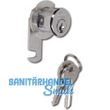 Zylinder-Hebelschloss Holzmontage verschiedensperrend, verchromt