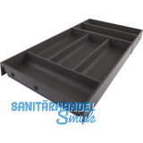 BLUM AMBIA-LINE Besteckeinsatz NL650mm,B300mm, Stahl Oriongrau