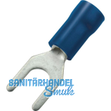 Gabelkabelschuh M5 Querschnitt 1 - 2,5 mm� isoliert blau