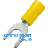 Gabelkabelschuh M5 Querschnitt 2,5 - 6 mm� isoliert gelb