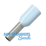 Aderendh�lse 0,25x6/10 mit Kragen hellblau