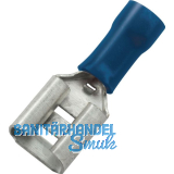 Flachsteckh�lse 6,3x0,8 Querschnitt 1 - 2,5 mm� isoliert blau