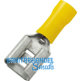 Flachsteckh�lse 6,3x0,8 Querschnitt 2.5 - 6 mm� isoliert blau