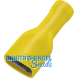 Flachsteckh�lse 6.3x0,8 Querschnitt 2,5 - 6 mm� vollisoliert gelb